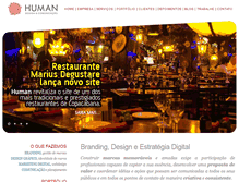 Tablet Screenshot of agenciahuman.com.br